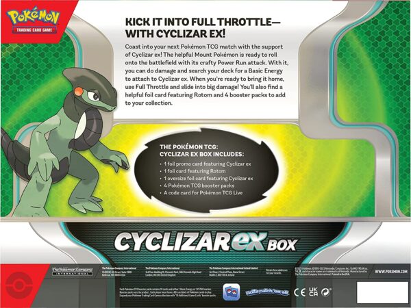 Cyclizar ex Box Pokemon TCG Back side
