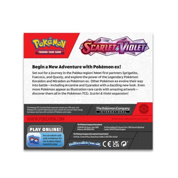 Pokemon Trading Card Game Scarlet & Violet Base Set Booster Box