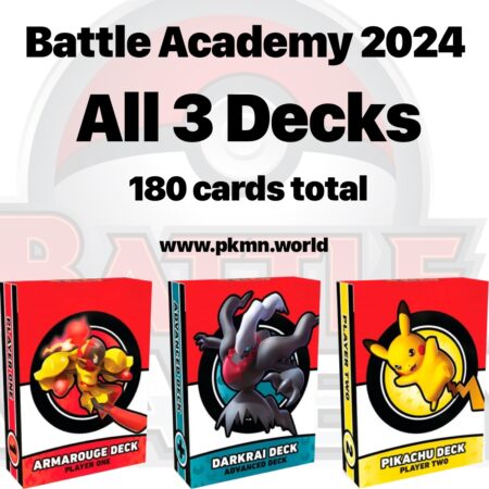 Pokémon Trading Card Game Battle Academy 2024 Decks Only