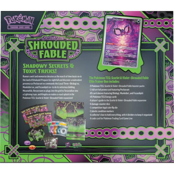 Pokémon TCG: Shrouded Fable Elite Trainer Box (Back) by PKMN World