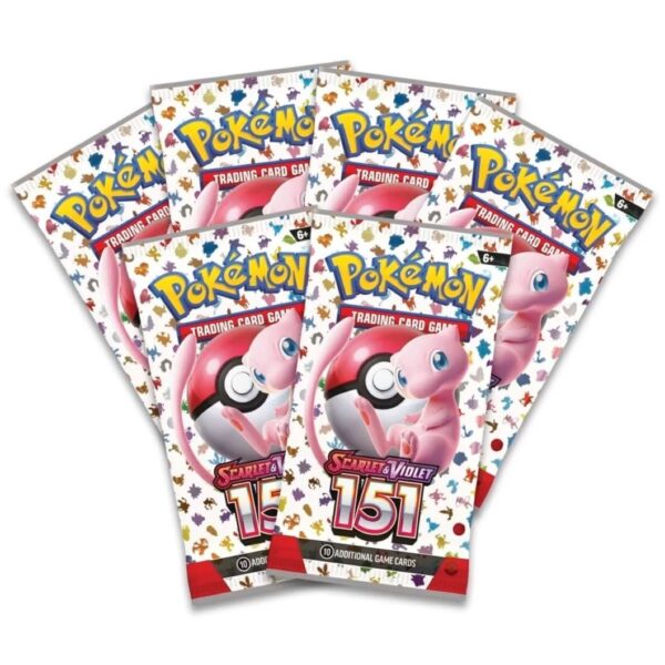 Pokémon Scarlet & Violet: 151 Booster Packs (6) by PKMN World