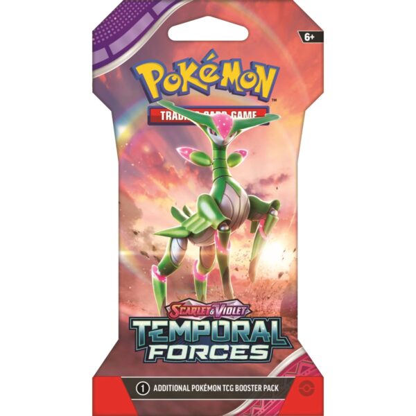 Pokemon TCG: Obsidian Flames Sleeved Temporal Forces Booster Pack by PKMN World