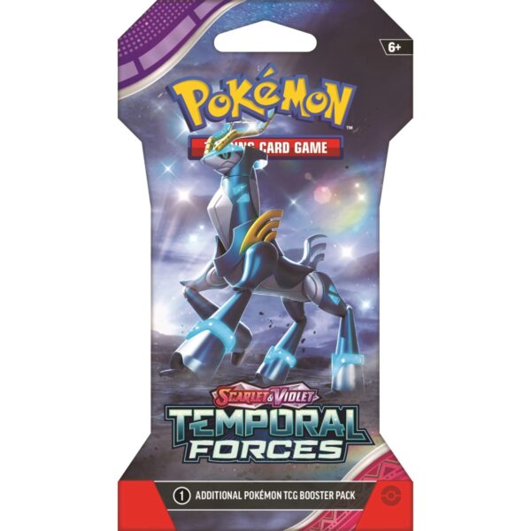 Pokemon TCG: Obsidian Flames Sleeved Temporal Forces Booster Pack by PKMN World