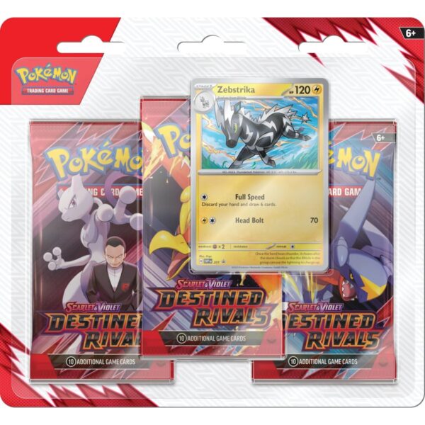 Pokémon TCG: Scarlet & Violet — Destined Rivals 3-Pack Blister by PKMN World