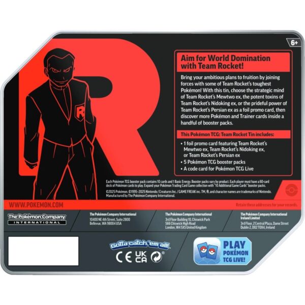 Pokémon TCG: Team Rocket Tin by PKMN World