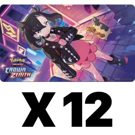 Pokémon TCG: Crown Zenith Playmat featuring Marnie and Morpeko by PKMN World