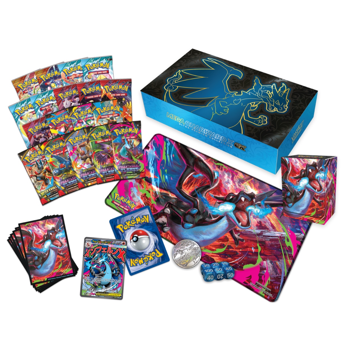 Pokémon TCG: Mega Charizard X ex Ultra Premium Collection by PKMN World