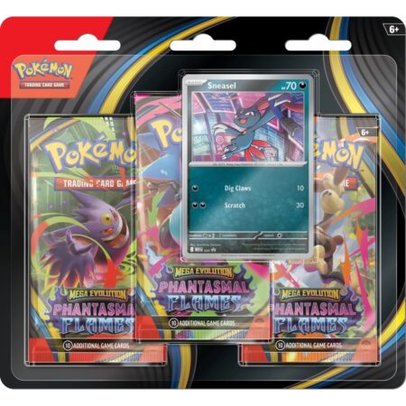 Pokémon TCG: Mega Evolution - Phantasmal Flames 3-Pack Blister by PKMN World