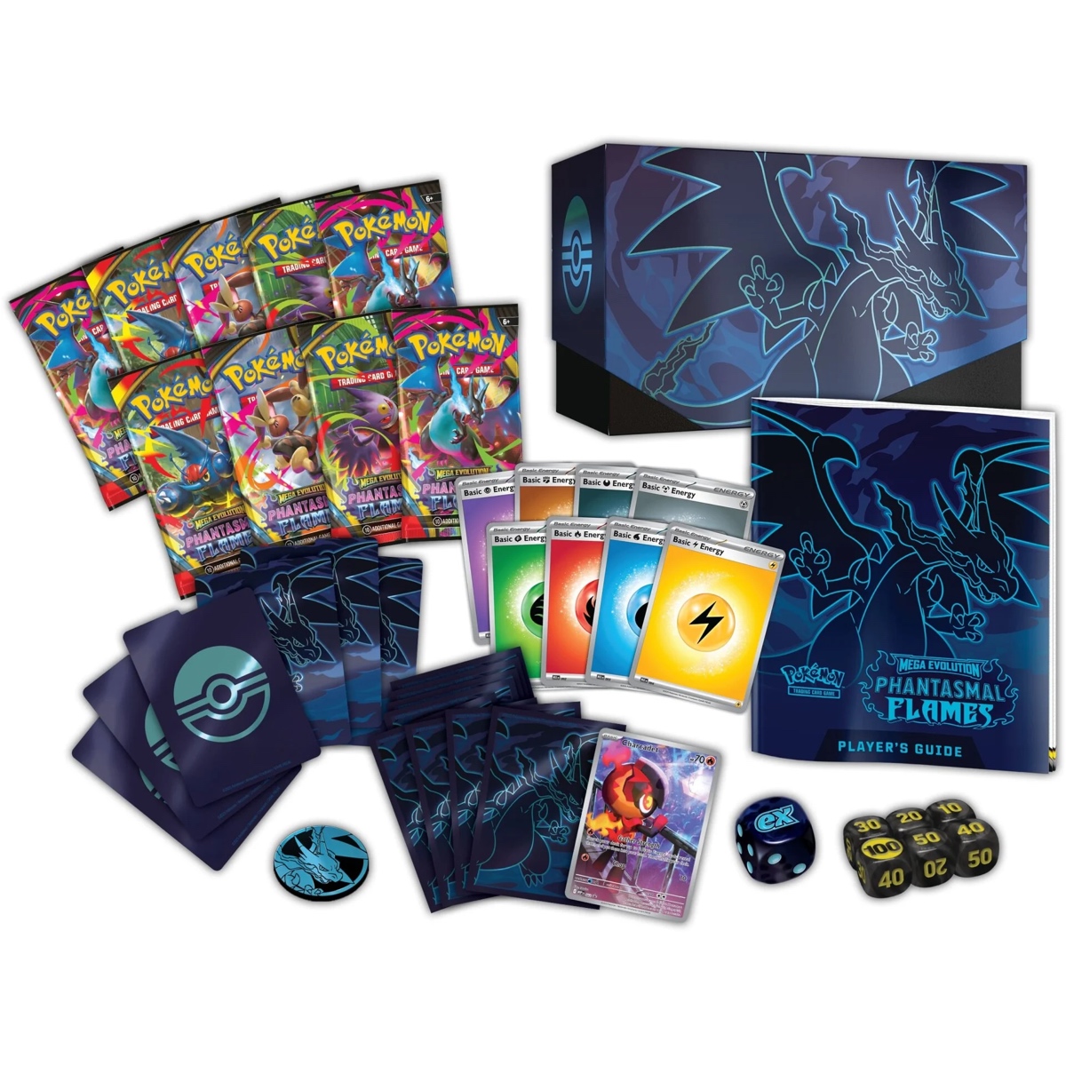 Pokémon TCG: Mega Evolution - Phantasmal Flames Elite Trainer Box by PKMN World
